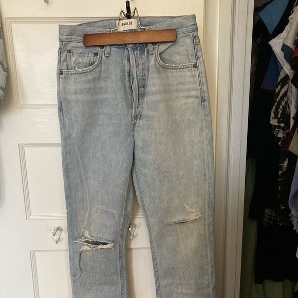Agolde Denim - Agolde Riley High Rise Straight Crop Jeans 25